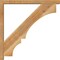 Ekena Millwork Balboa Block Rough Sawn Bracket w/ Offset Brace, Western Red Cedar, 4"W x 34"D x 34"H BKT0402X34X34BOA05RWR - alternate 3
